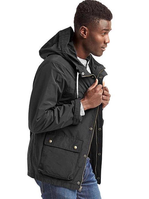 Image number 1 showing, Water-resistant hooded parka