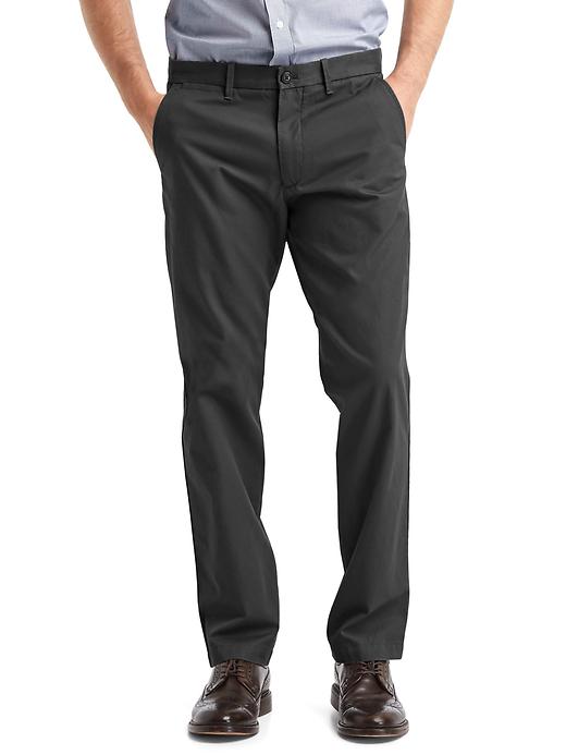 View large product image 1 of 1. Classic straight fit khakis