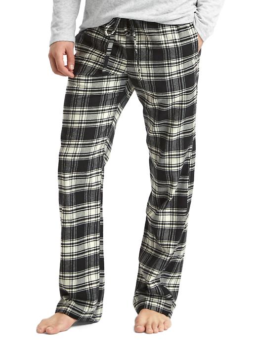 Image number 1 showing, Flannel plaid PJ pants