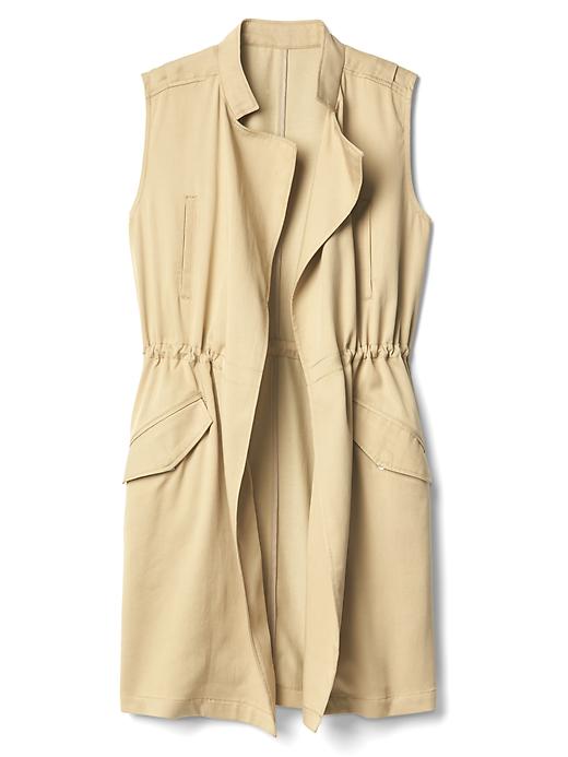 Image number 6 showing, Long TENCEL&#153 trench vest