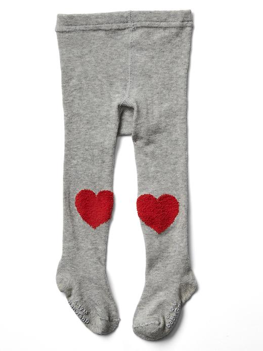 View large product image 1 of 1. Heart patch sweater tights