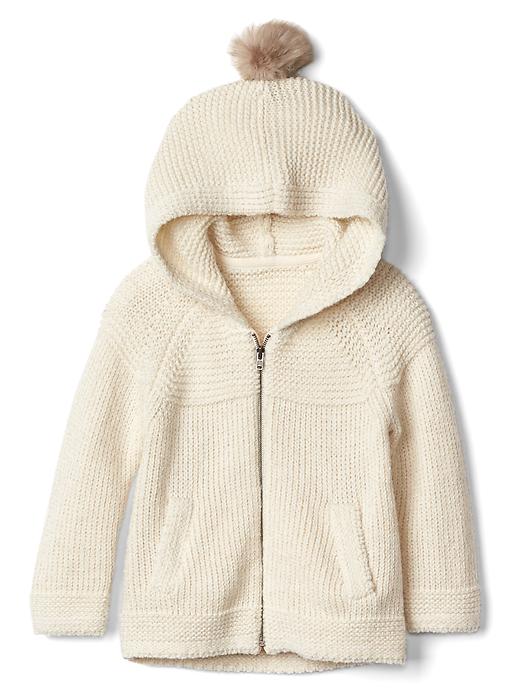 Image number 1 showing, Shimmer garter zip hoodie