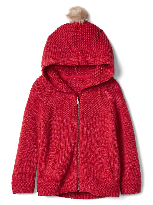 Image number 5 showing, Shimmer garter zip hoodie