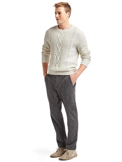 Image number 3 showing, Supersoft double-knit slim fit pants