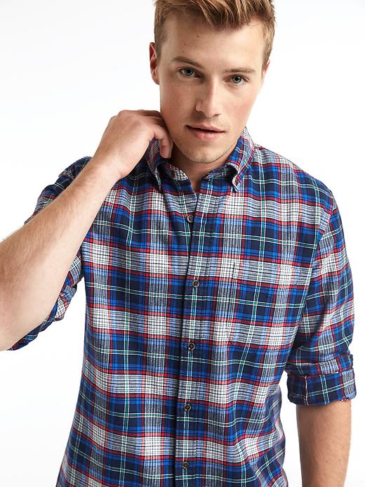 Image number 5 showing, Flannel multi-plaid standard fit shirt