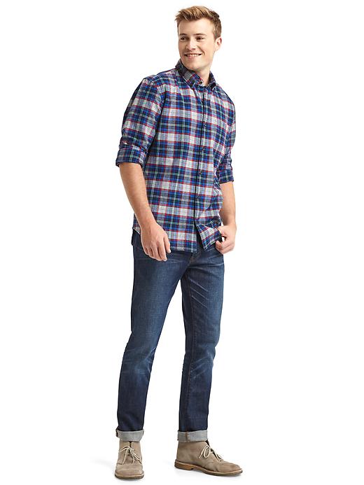 Image number 3 showing, Flannel multi-plaid standard fit shirt