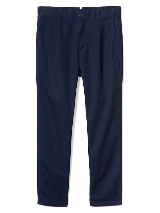 Image number 6 showing, Pleated slim fit khakis