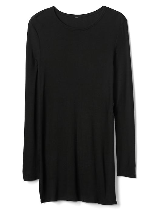 View large product image 1 of 1. Modal rib-knit tunic