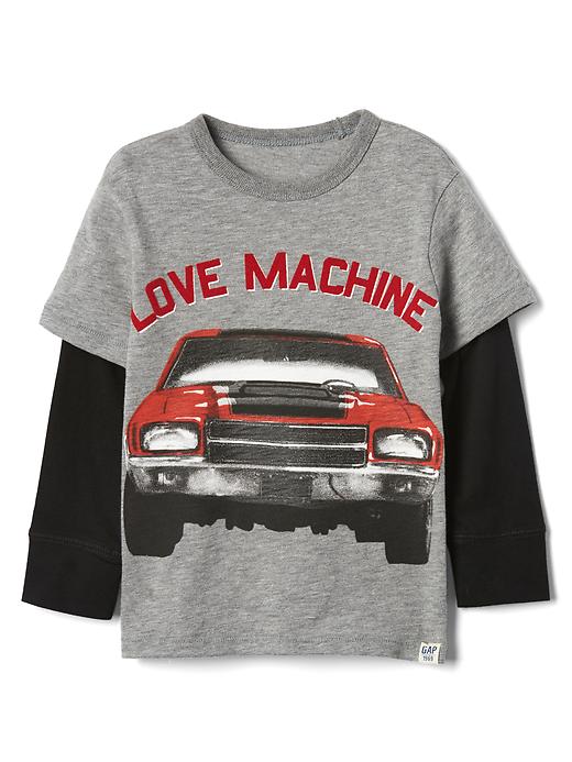 View large product image 1 of 3. 2-in-1 love graphic tee