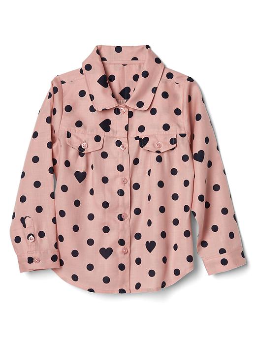 Image number 1 showing, Heart and dots shirt