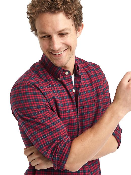 Image number 5 showing, Oxford tartan plaid standard fit shirt