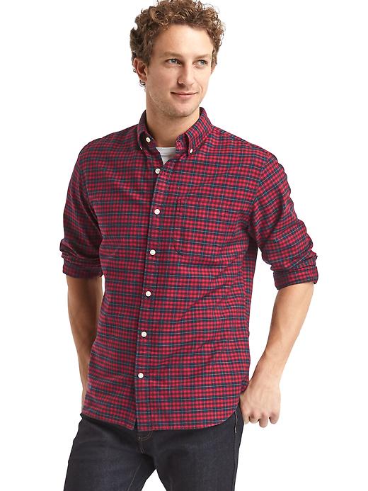 Image number 1 showing, Oxford tartan plaid standard fit shirt