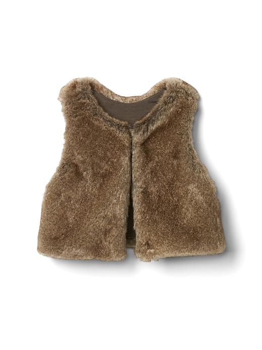 Image number 1 showing, Faux fur vest