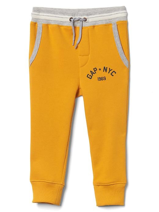 View large product image 1 of 1. Athletic logo joggers