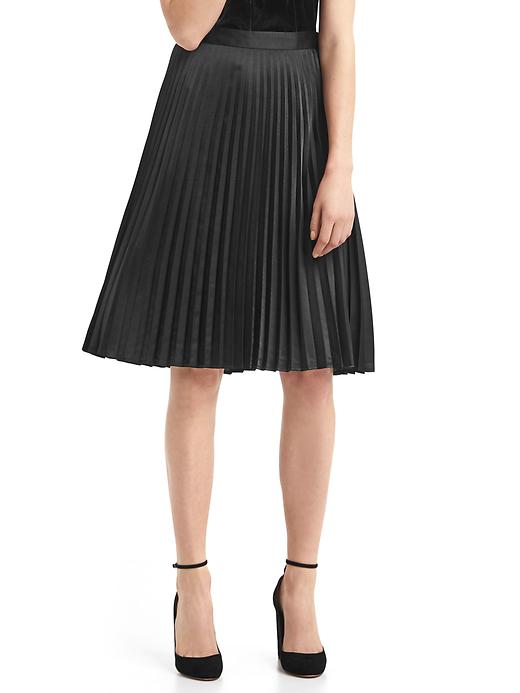 Image number 1 showing, A-line pleat skirt