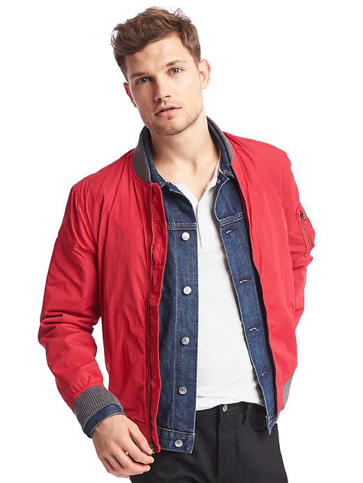 View large product image 1 of 1. Lightweight bomber jacket