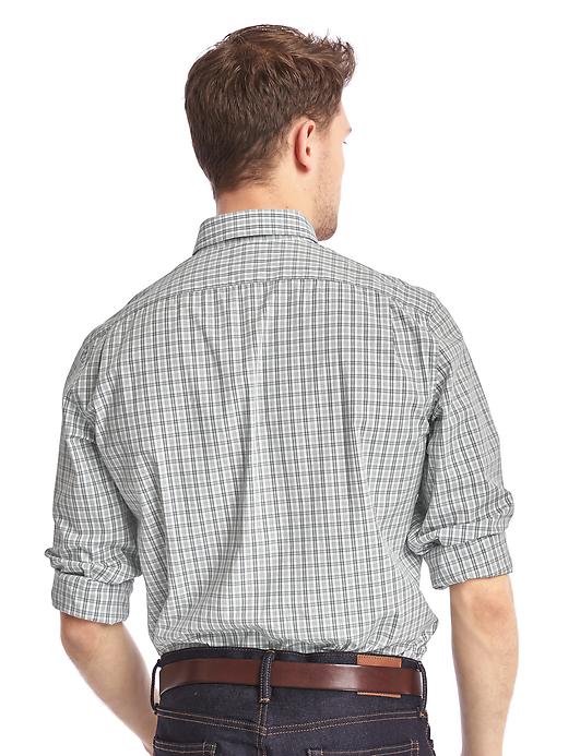 Image number 2 showing, Stretch Poplin plaid standard fit shirt