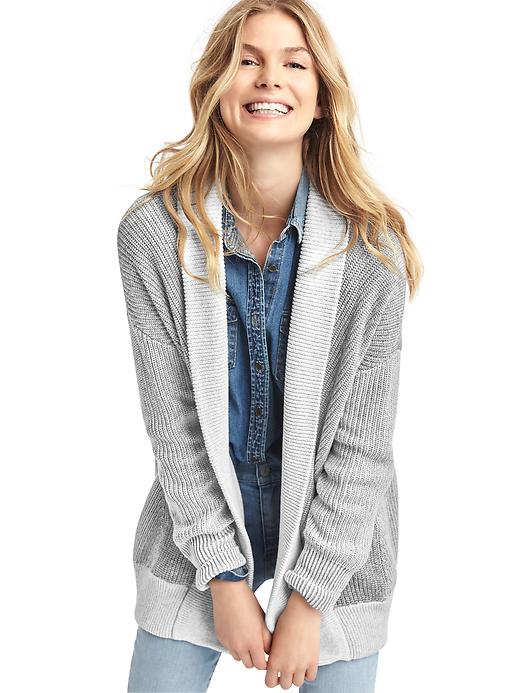 Image number 6 showing, Open-front shaker cardigan