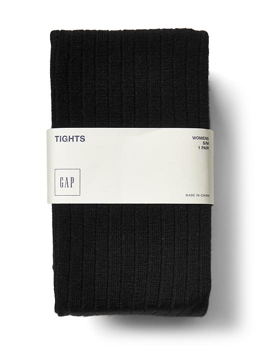 View large product image 1 of 1. Cozy ribbed sweater tights