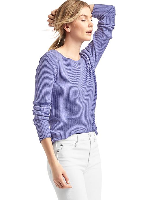 Image number 1 showing, Soft ribbed sweater