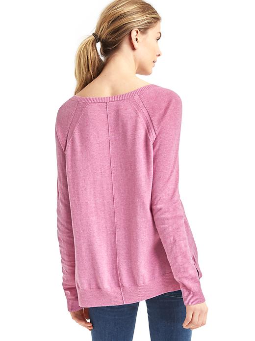 Image number 2 showing, Soft V-neck long sleeve sweater