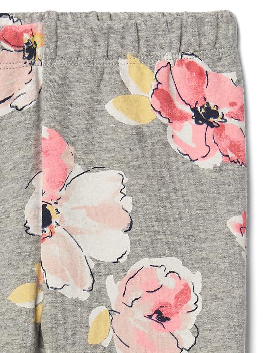 Image number 3 showing, Floral soft terry leggings