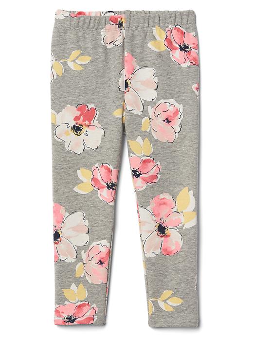 Image number 1 showing, Floral soft terry leggings