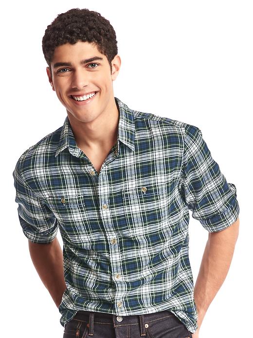 View large product image 1 of 1. Classic plaid flannel shirt