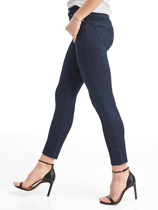 Image number 5 showing, Super high rise true skinny crop jeans