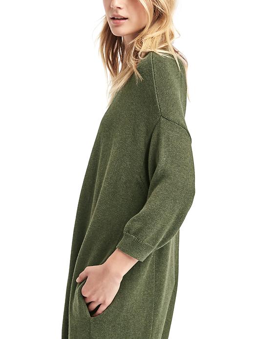 Image number 3 showing, Three-quarter sleeve cocoon cardigan