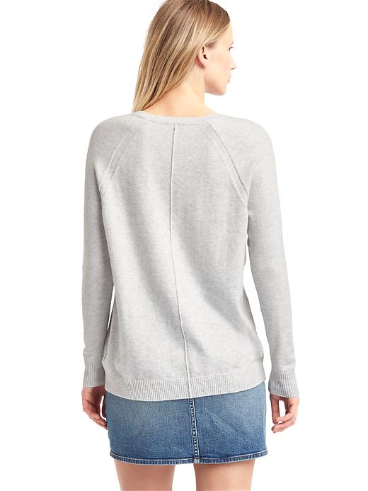 Image number 2 showing, Soft open V-neck sweater