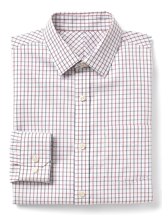 Image number 1 showing, Wrinkle-resistant tattersall standard fit shirt