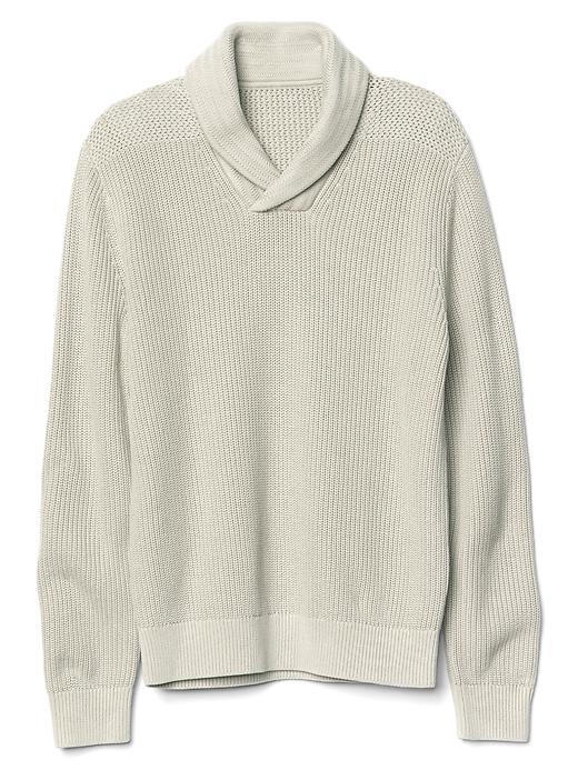 Image number 6 showing, Soft textured shawl collar sweater