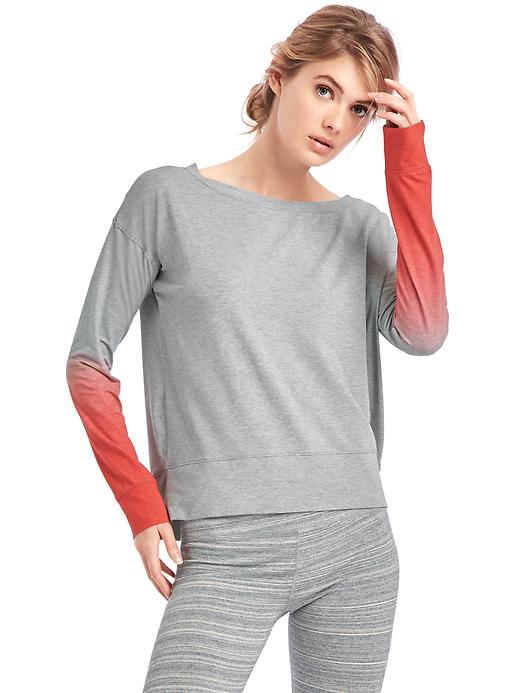 View large product image 1 of 6. GapFit Breathe ombré pullover sweatshirt