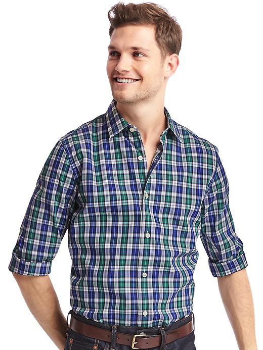 Image number 6 showing, Supima cotton plaid standard fit shirt