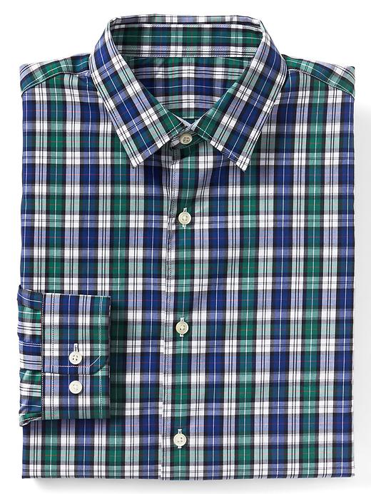 Image number 1 showing, Supima cotton plaid standard fit shirt