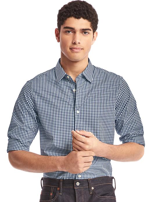 Image number 6 showing, Supima cotton gingham standard fit shirt