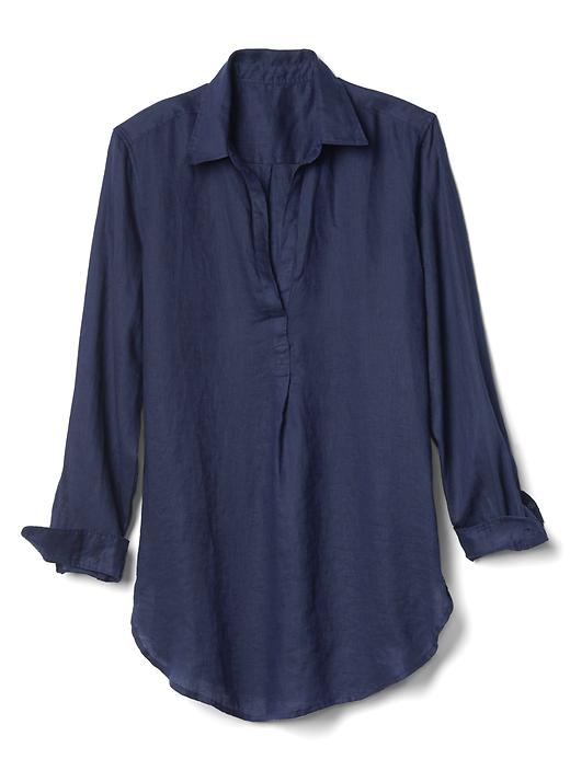 Image number 6 showing, Linen popover tunic