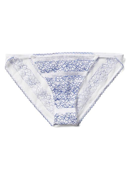 View large product image 1 of 1. Lace string bikini