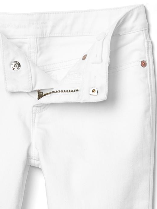 Image number 4 showing, Kids Stain-Resistant Super Skinny Jeans with Fantastiflex