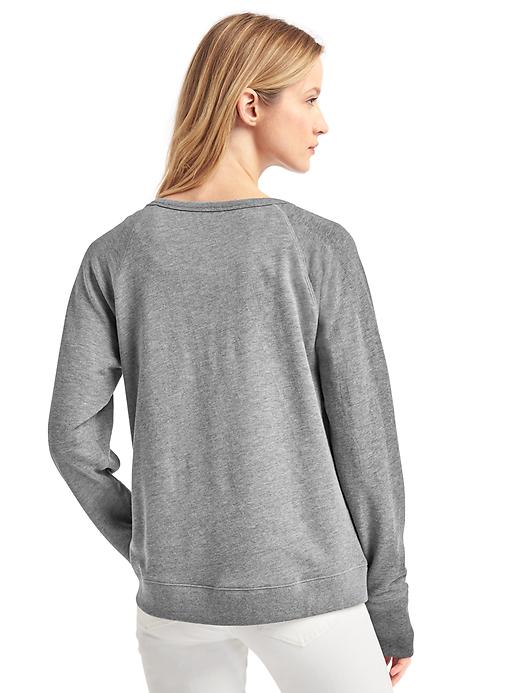 Image number 2 showing, Eyelet logo pullover sweatshirt
