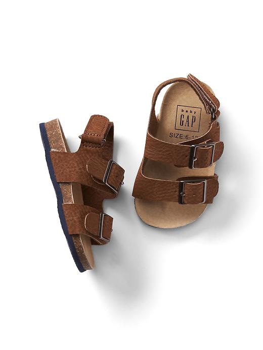 View large product image 1 of 1. Buckle strap sandals