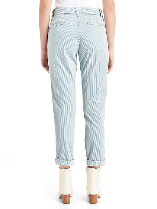 Image number 2 showing, Railroad stripe girlfriend chinos