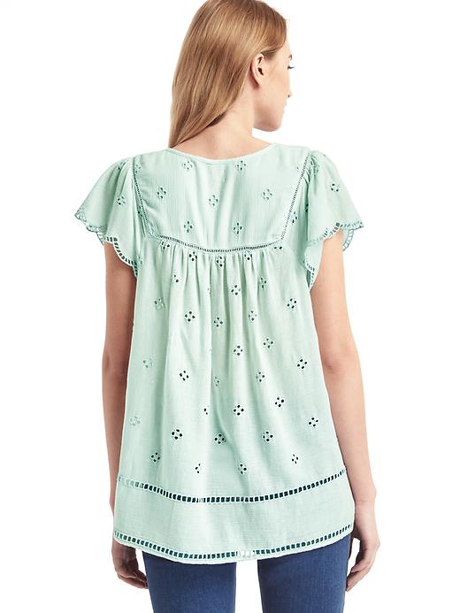 Image number 2 showing, Scallop sleeve tassel top