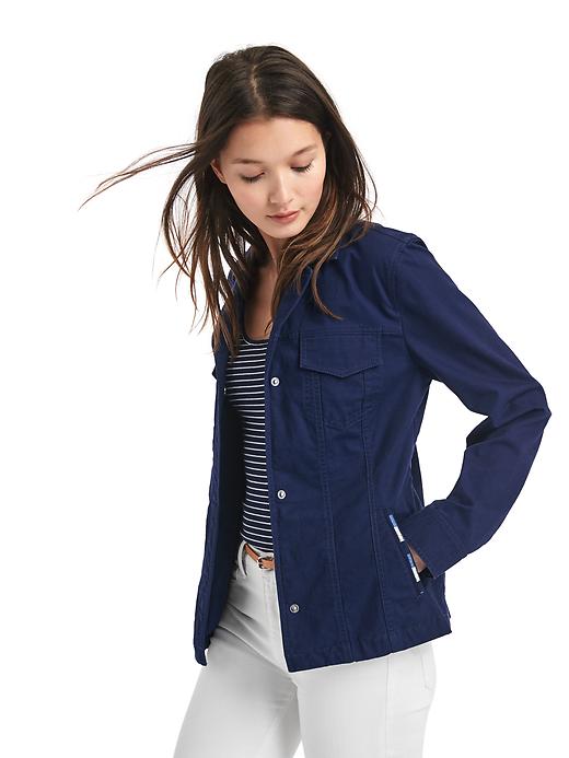 Image number 7 showing, Embroidered-trim utility jacket