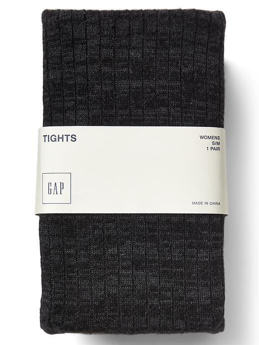 View large product image 1 of 1. Cozy ribbed sweater tights