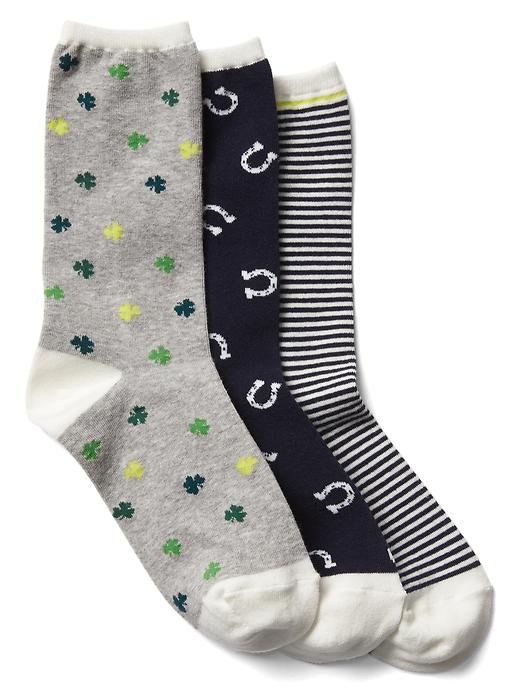 View large product image 1 of 1. Cozy crew socks (3-pack)
