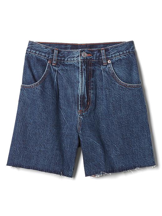 Image number 6 showing, The archive re-issue pleated fit denim shorts