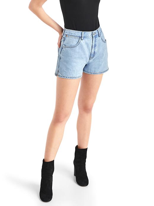 Image number 1 showing, The archive re-issue classic fit high rise denim shorts