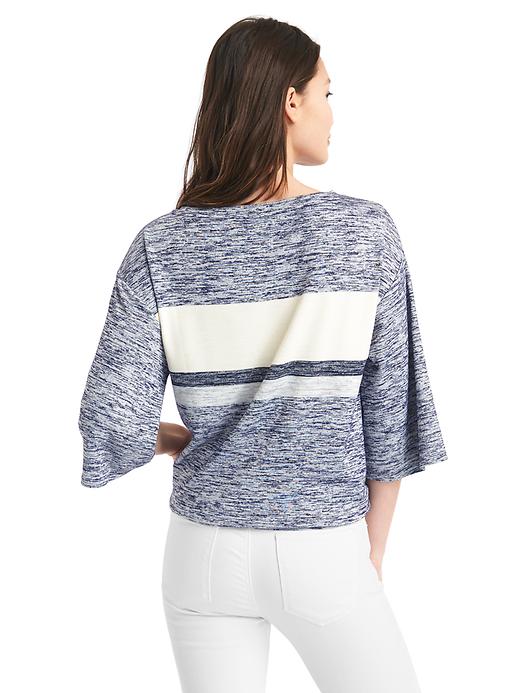 Image number 2 showing, Softspun knit front-tie top